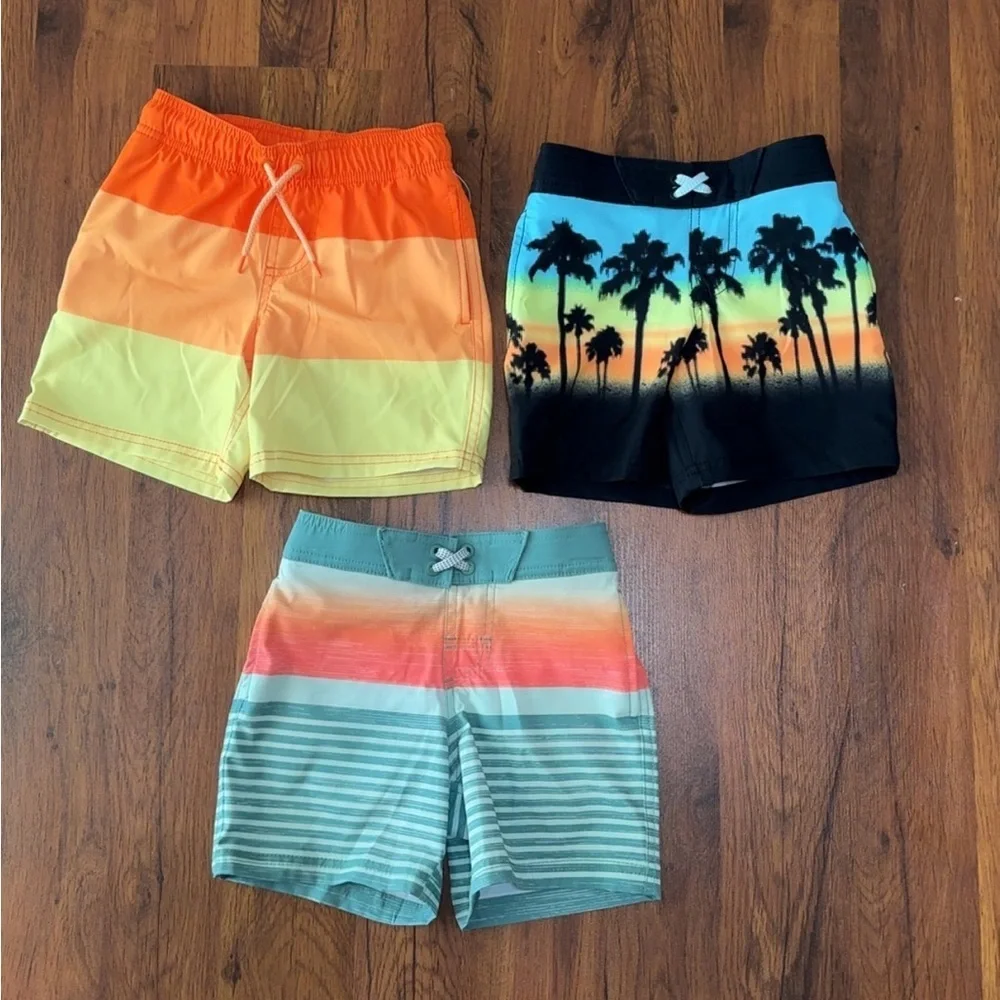 Wonder Nation  kid’s Swim Shorts Bundle 3 Pieces